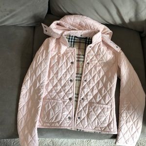 Burberry jacket with detachable hood